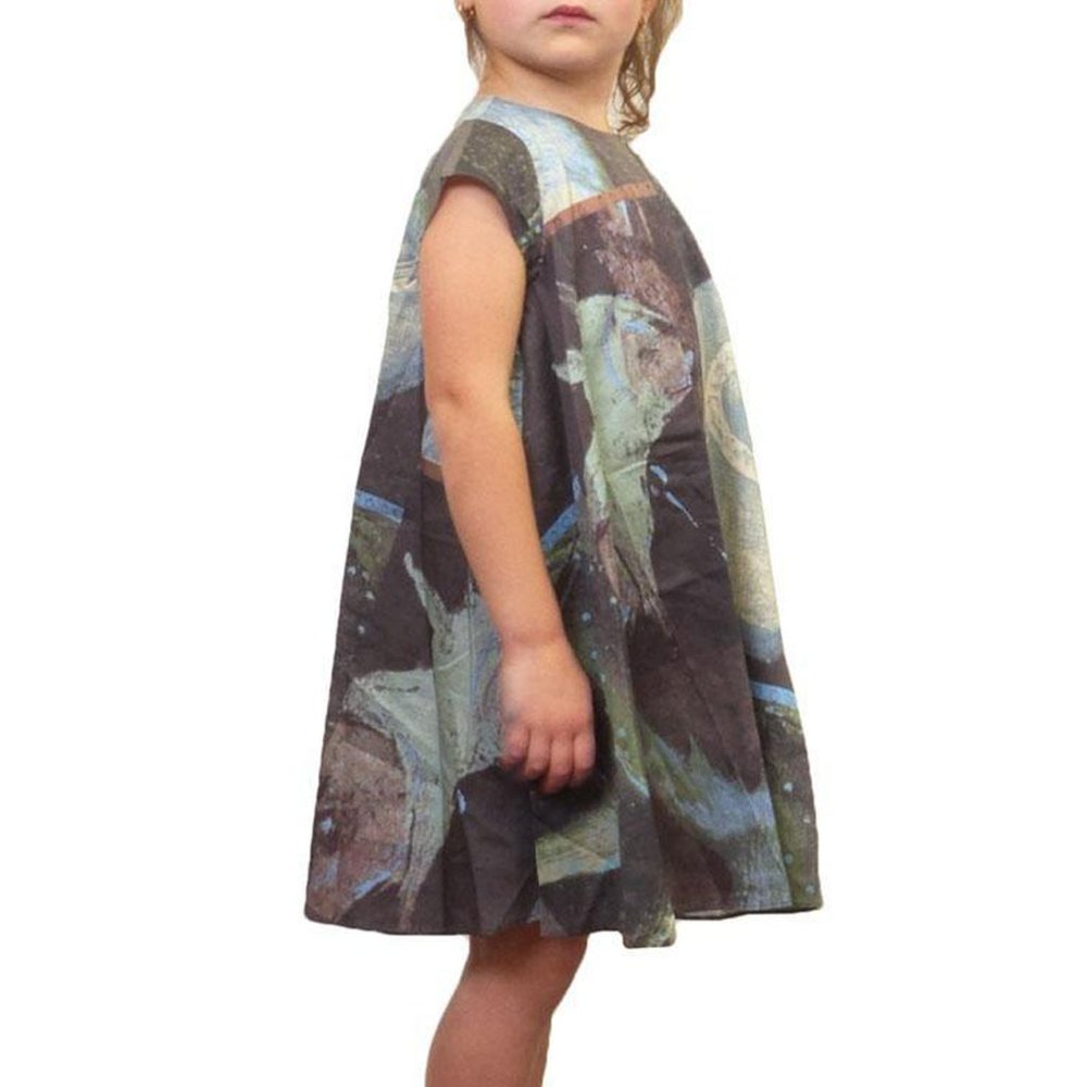 JNBY Multi Print Cap Sleeve Dress